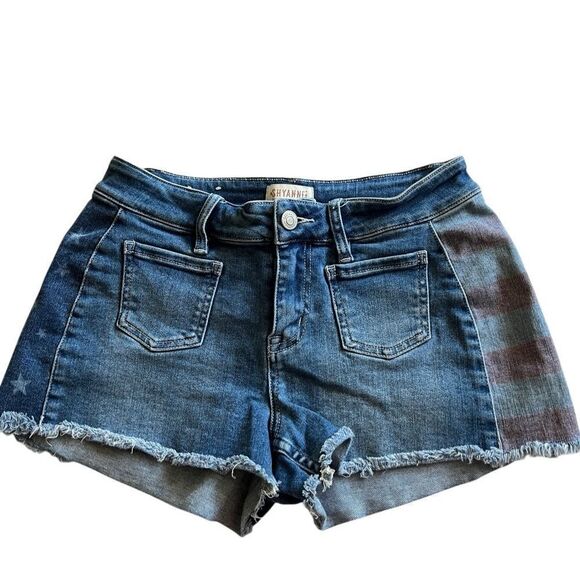 SHYANNE Denim Stripes and Stars Short - Picture 1 of 3